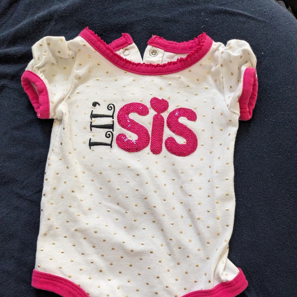 Koala Kids Baby * Lil' Sis * Little Sister Bodysuit * 3 Months * New